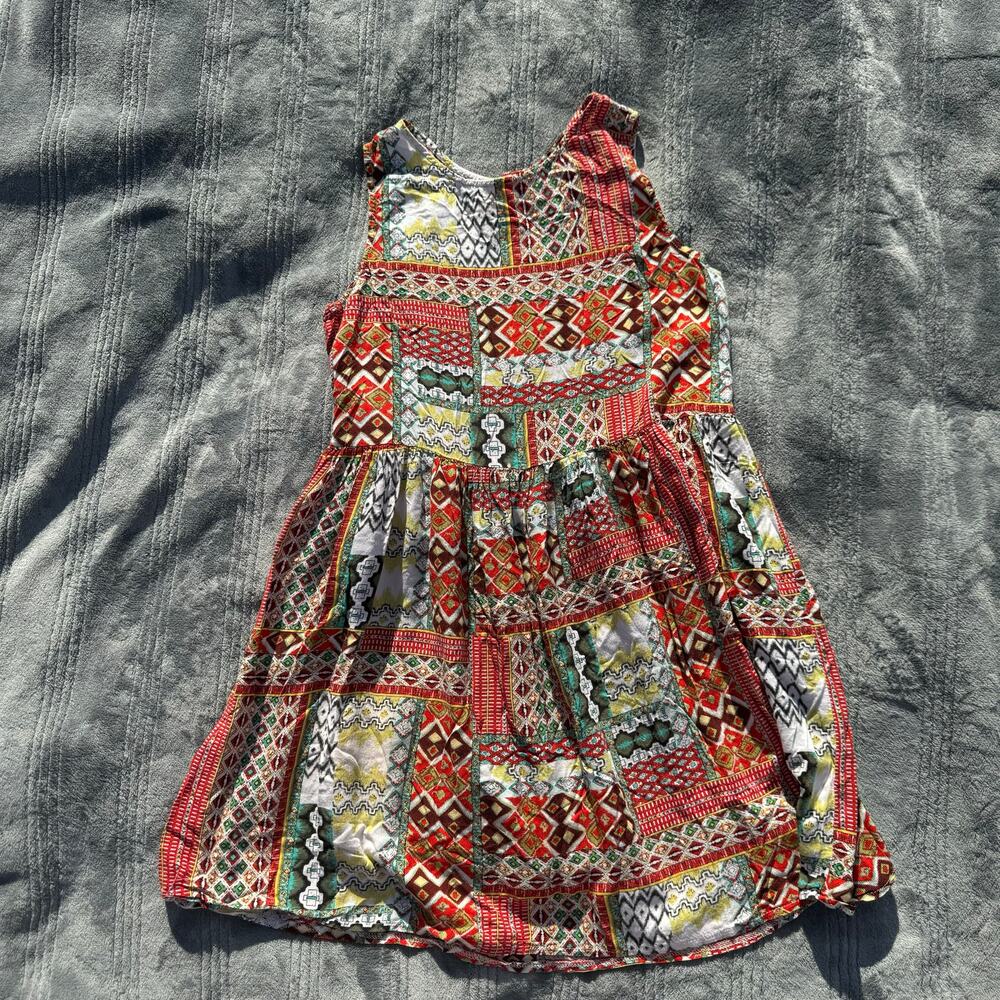 Altar’d State Rayon Patchwork Mini Tank Dress Mul… - image 4
